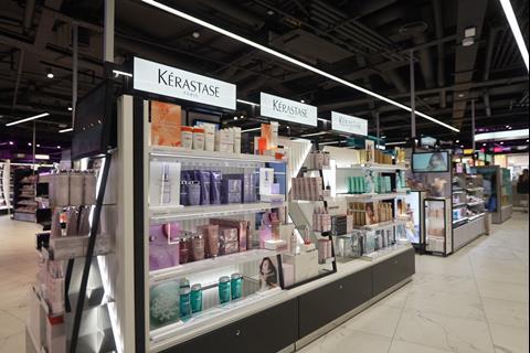 Kérastase products on display at Boots Battersea Power Station store